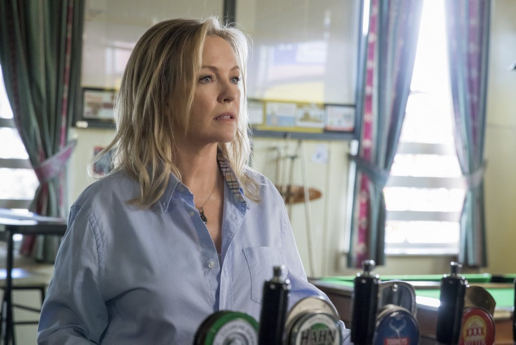 Rebecca Gibney at the Killarney Hotel in Tuesday night's episode of Wanted.